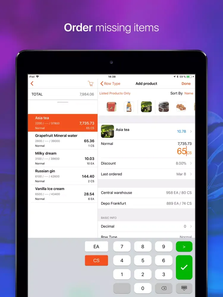 Captures d'écran de AFS Retail Execution 7.3 iPad 